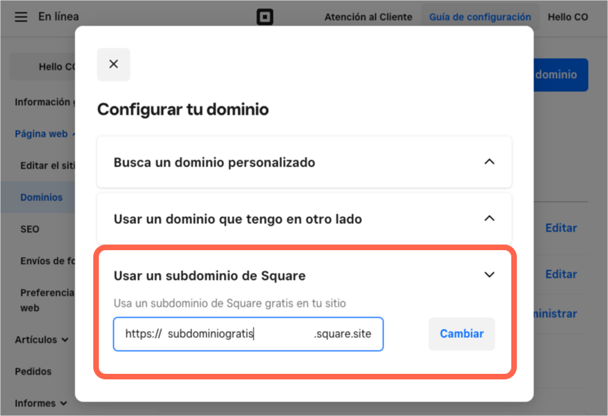 Cómo configurar un dominio para usarlo con tu tienda online 1 Usa un subdominio personalizado en tu tienda en línea | Centro de ...