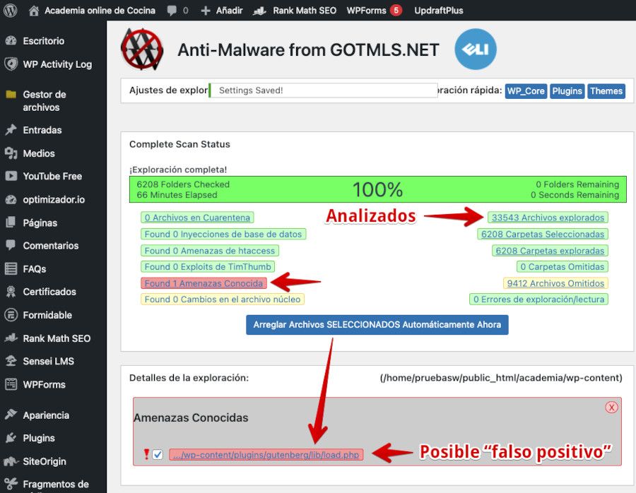 Cómo eliminar malware en WordPress